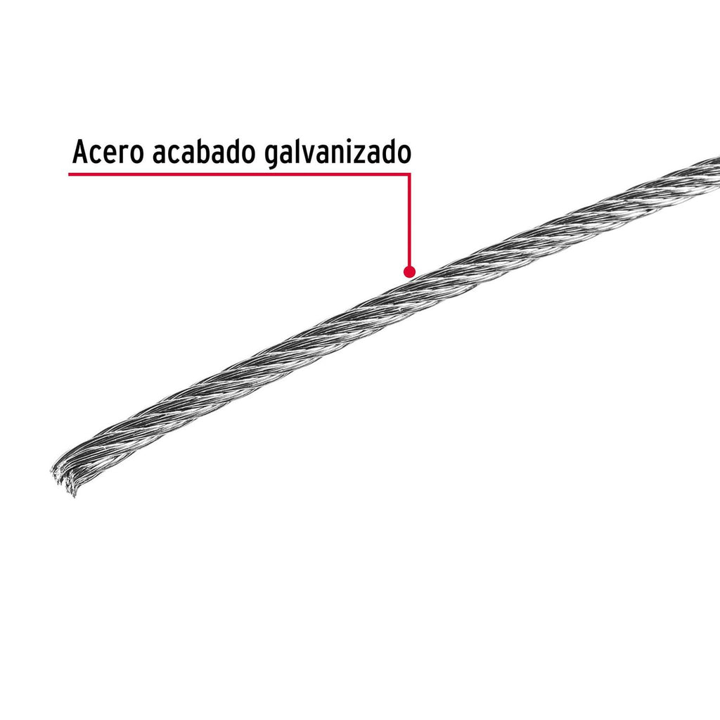 Cables de acero, 7x7 hilos, 300 m FIERO