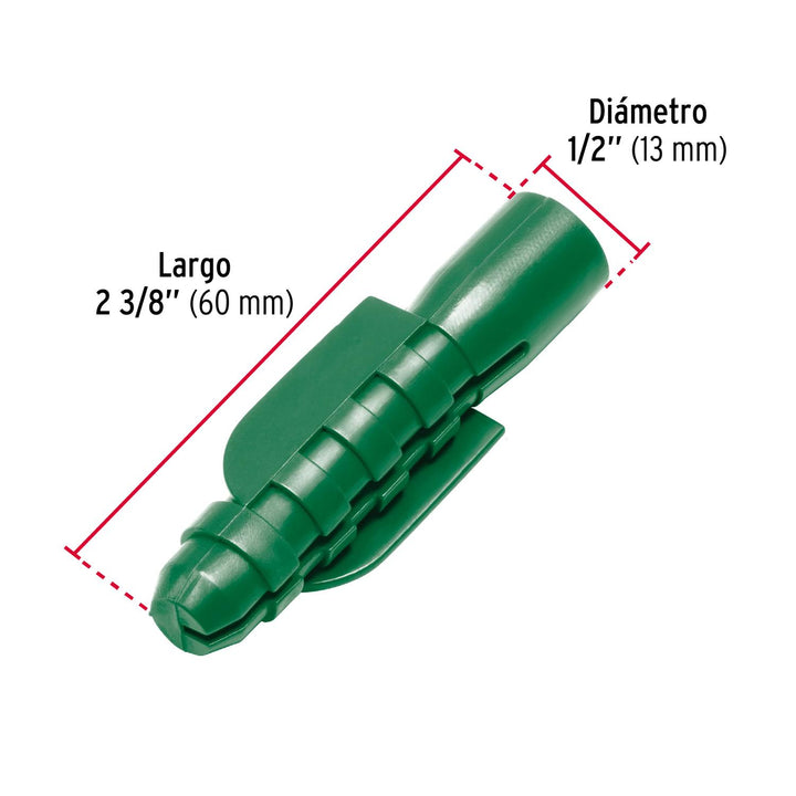 Bolsa con 20 taquetes de plástico 1/2', Fiero - Mundo Tool 