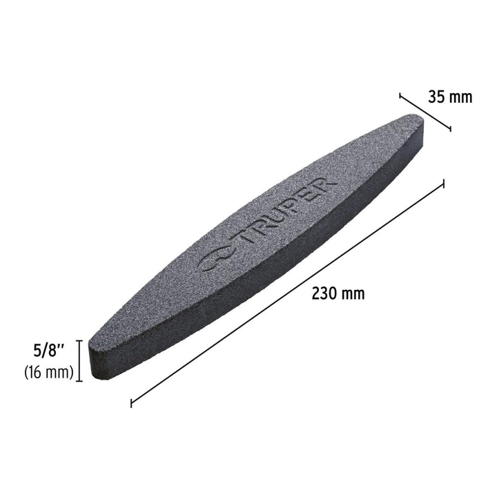 Piedra para guadaña 220 X 35 X 16mm, grano 90 Truper - Mundo Tool 
