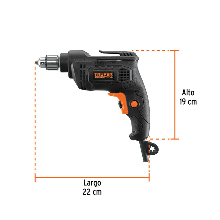 Taladro 1/4', 380W, TRUPER INDUSTRIAL - Mundo Tool 