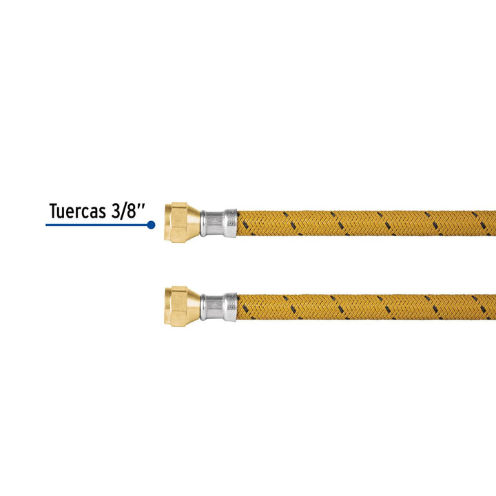 Manguera para gas, 150cm, revestida de vinilo, usos generales Foset - Mundo Tool 