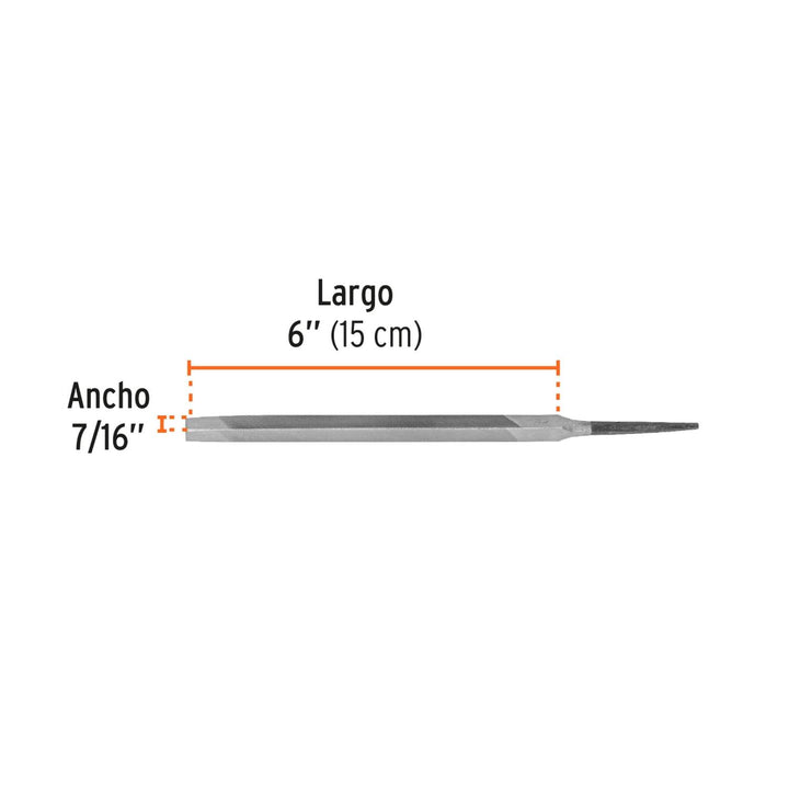 Lima Triángulo Regular Muza 6' Truper - Mundo Tool 