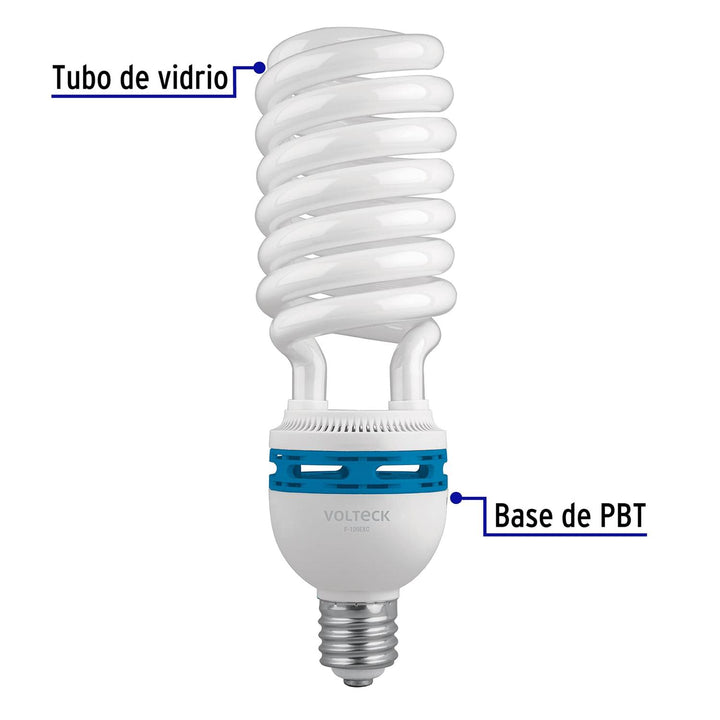 Foco Lampara 105 W Espiral Base Mogul E39 Luz Dia T5 - Mundo Tool 