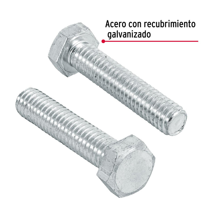 Tornillo Acero Galvanizado 5/16x1 1/2'50 Pzas Fiero - Mundo Tool 