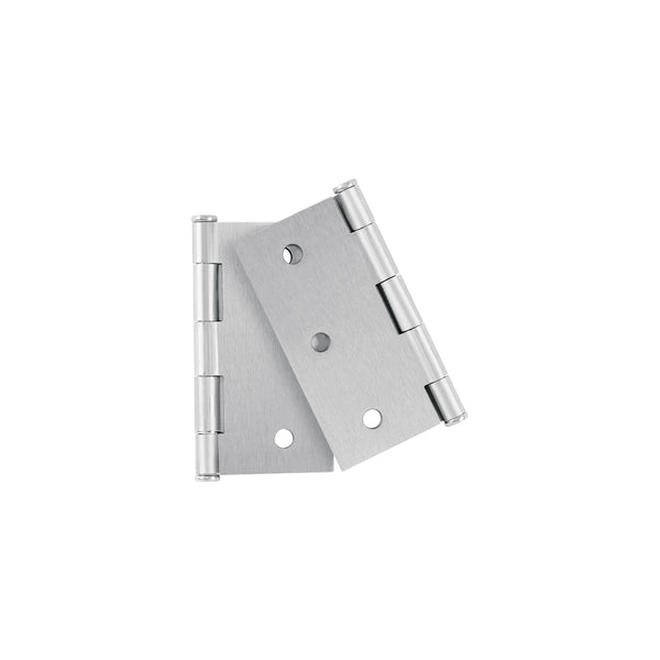 Bolsa con 2 bisagras cuadradas 3', acero cromo mate, BASIC - Mundo Tool 