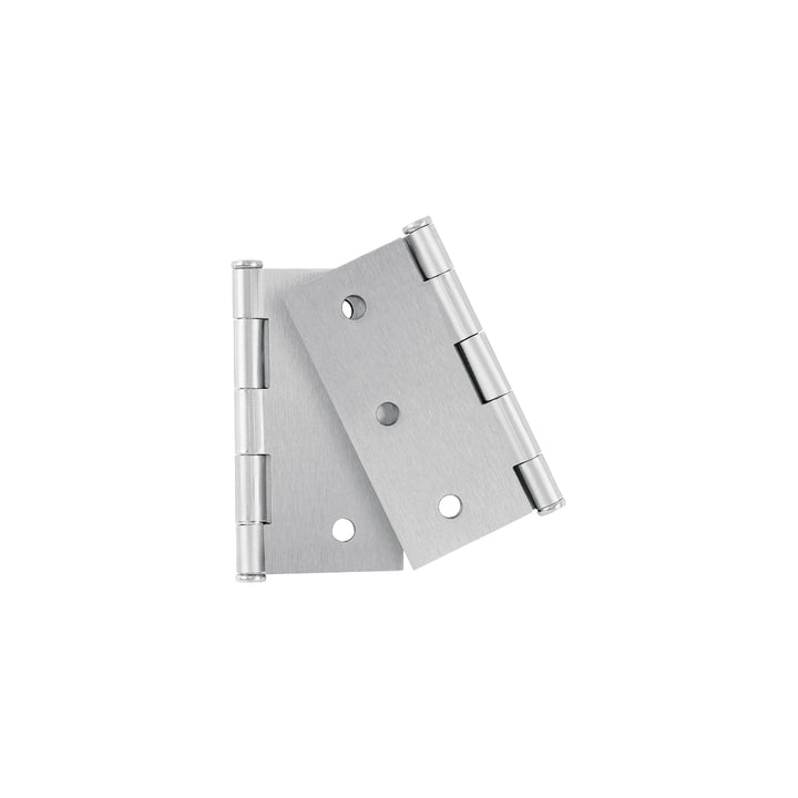 Bolsa con 2 bisagras cuadradas 3', acero cromo mate, BASIC - Mundo Tool 