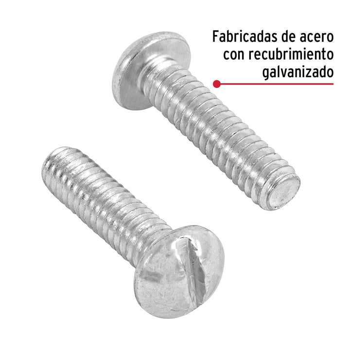 Tornillo Tipo Estufa 1/4x1' 100 Pzas Fiero - Mundo Tool 