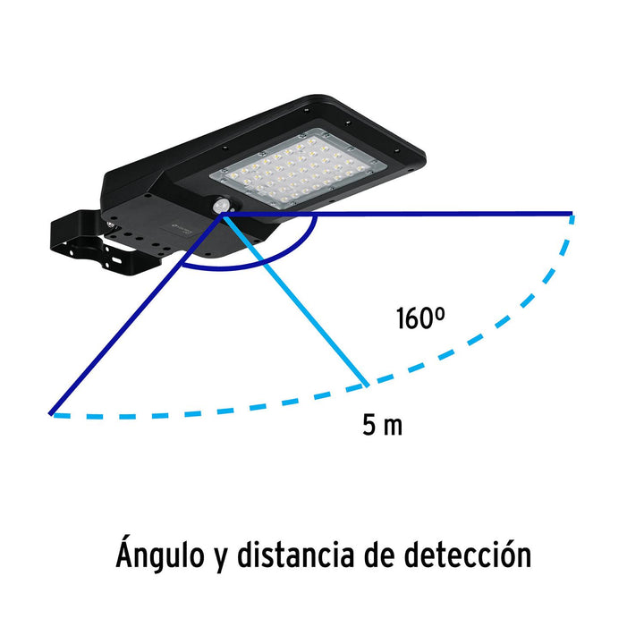 Luminario suburbano de LED 15 W con panel solar, Volteck - Mundo Tool 