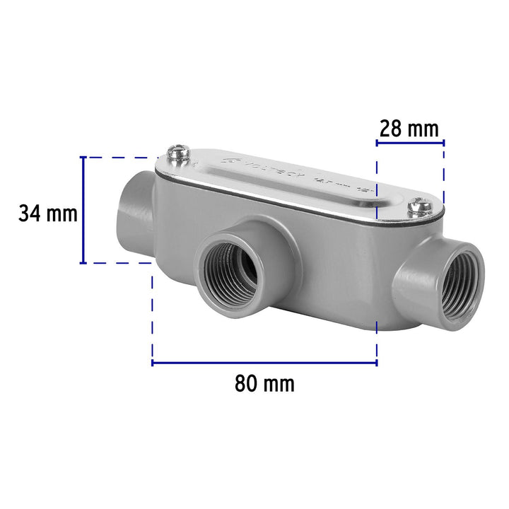 Condulet 1/2' Conexión Tipo T Volteck - Mundo Tool 