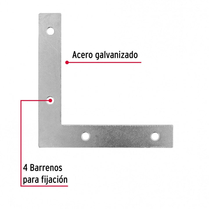 Escuadra cantonera, 3-1/2' x 3-1/2' Fiero - Mundo Tool 