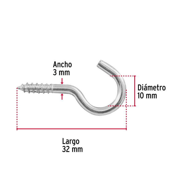 Armella 17 X 40 Abierta Caja Con 144 Pzas Fiero - Mundo Tool 