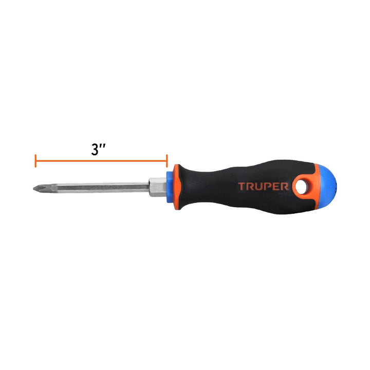 Desarmador punta Phillips # 1 Comfort Grip 3" Truper - Mundo Tool 