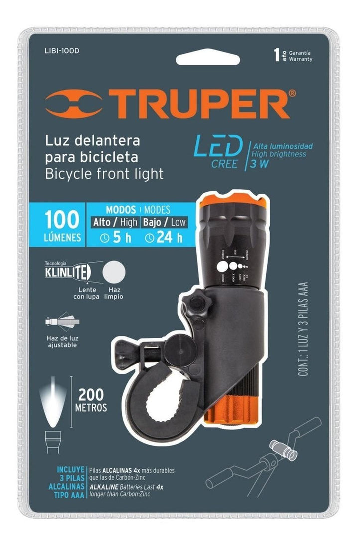 Linterna Para Bicicleta - Mundo Tool 