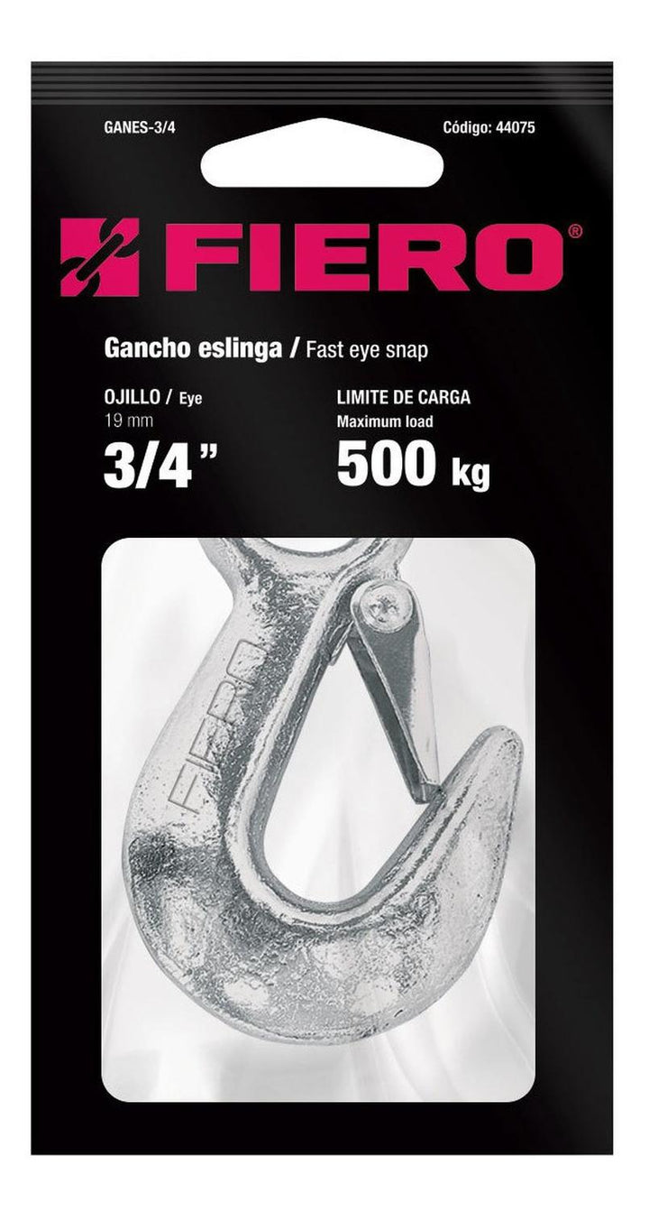 Gancho Eslinga Para Cable De 3/4' Fiero - Mundo Tool 