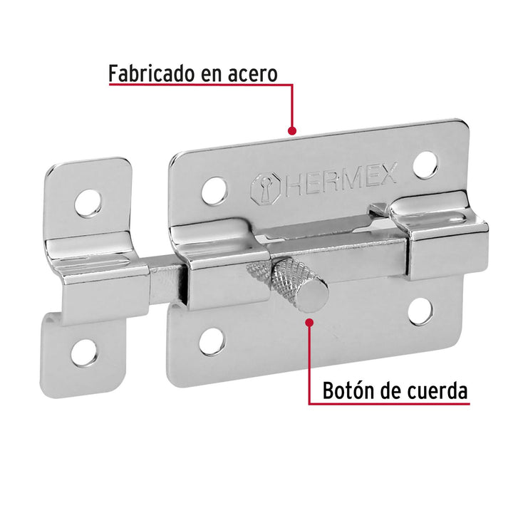 Pasador De Cromo 2' Hermex - Mundo Tool 