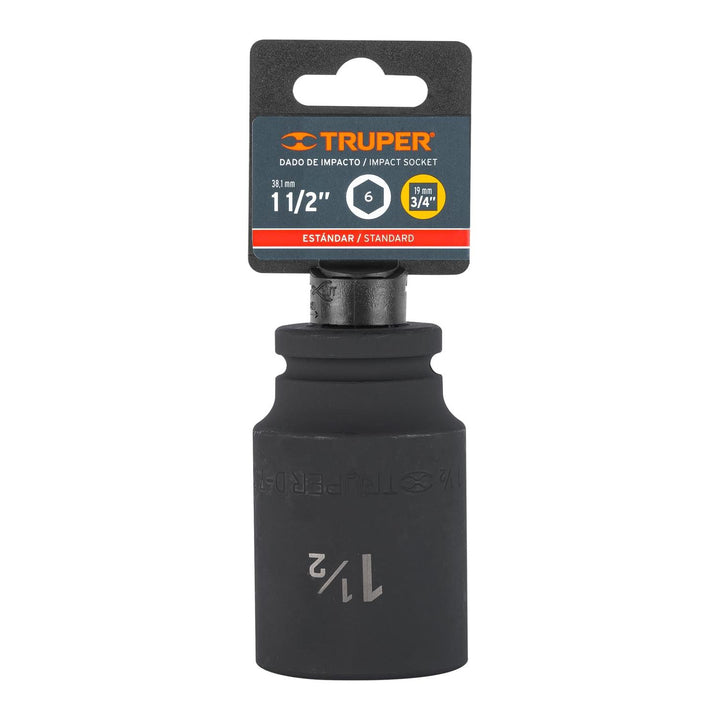 Dado impacto largo 1-1/2" cuadro 3/4" Truper - Mundo Tool 