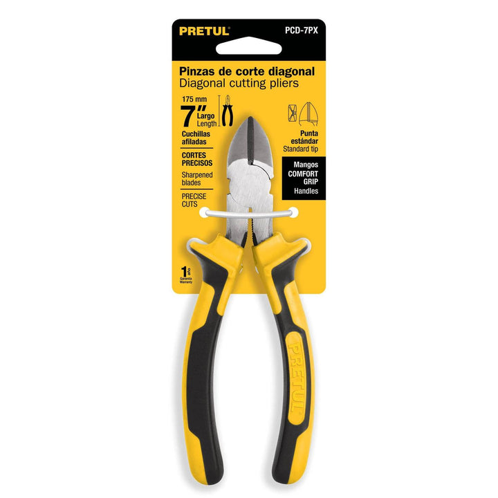 Pinza De Corte Diagonal 7' Mango Comfort Grip Pretul - Mundo Tool 