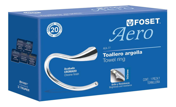 Toallero De Argolla Línea Aero Foset - Mundo Tool 