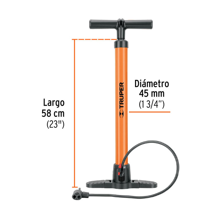 Bomba manual para inflar, 100 PSI - Mundo Tool 