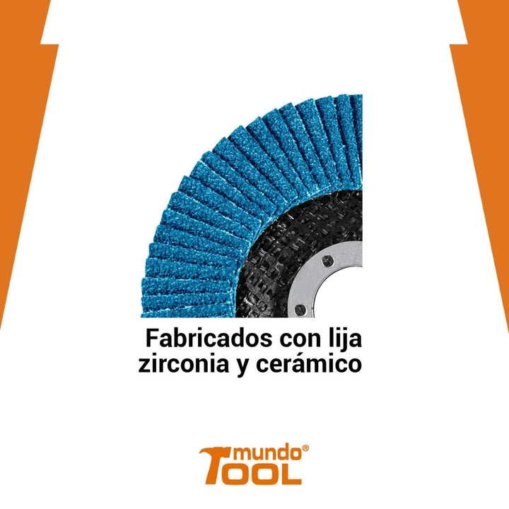 Disco laminado, 4', grano 80, centro 5/8' Truper - Mundo Tool 