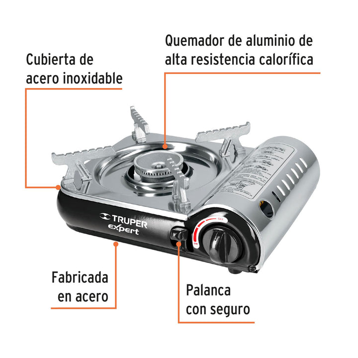 Estufilla Portátil Encendido electrónico Truper Expert - Mundo Tool 