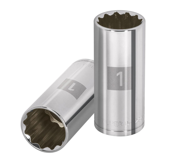 Dado largo de 12 puntas, cuadro 1/2" de 7/16" - Mundo Tool 