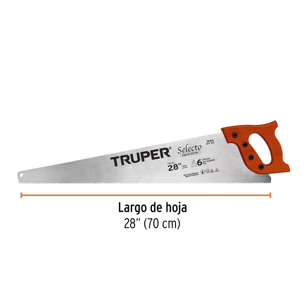 Serrucho 28' Selecto 5 Dpp Truper - Mundo Tool 