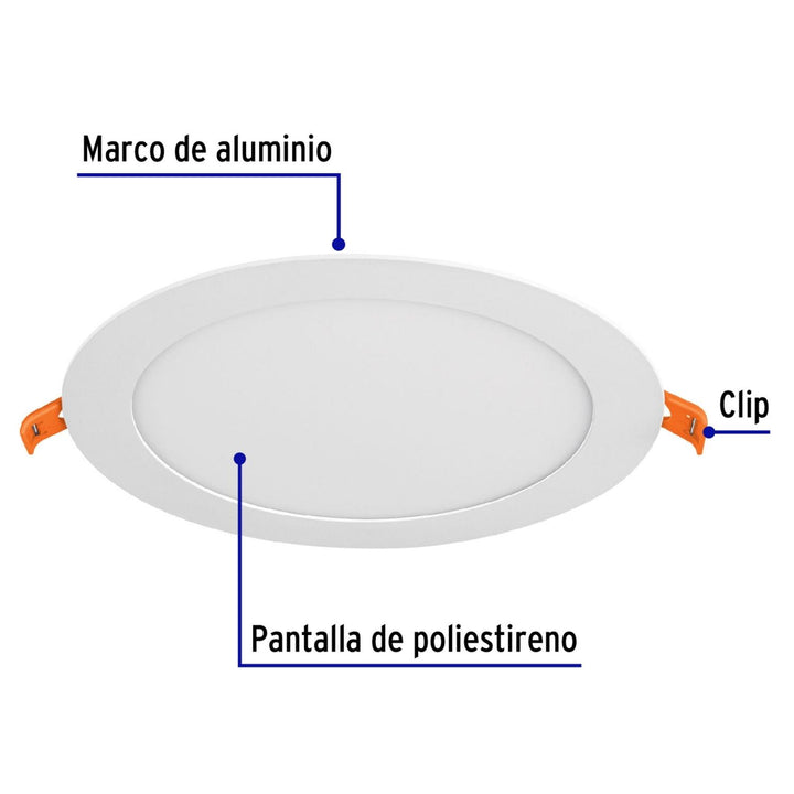 Luminario Led Slim De Empotrar Redondo - Mundo Tool 