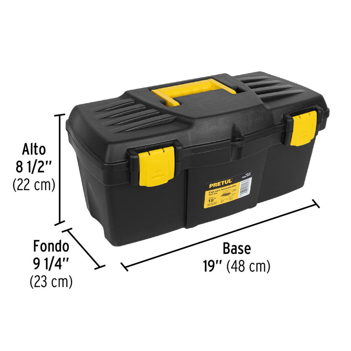 Caja Plástica Para Herramientas 19' Pretul - Mundo Tool 