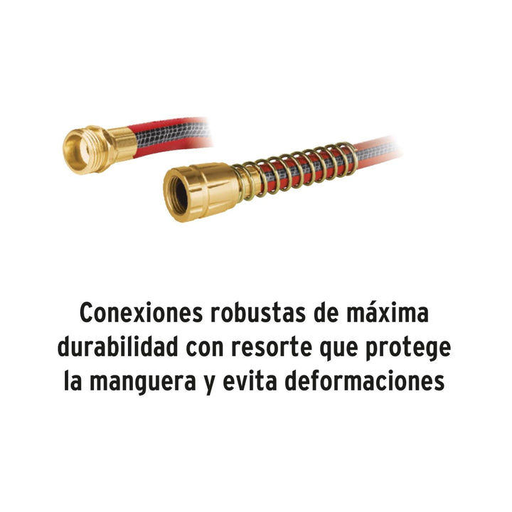 Manguera 3/4" super reforzada 4 capas conexiones metal 30m - Mundo Tool 