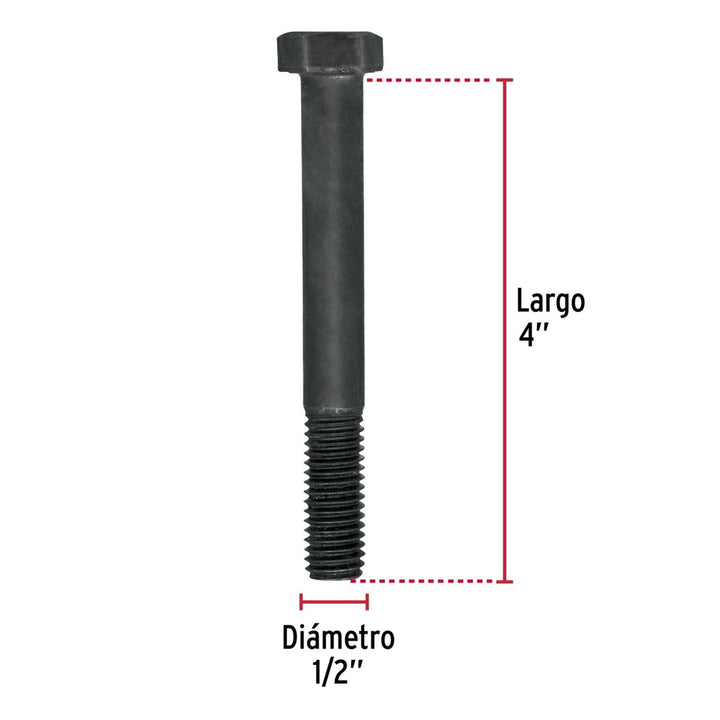 Tornillo Grado 5, 1/2 x 4', bolsa con 15 piezas Fiero - Mundo Tool 