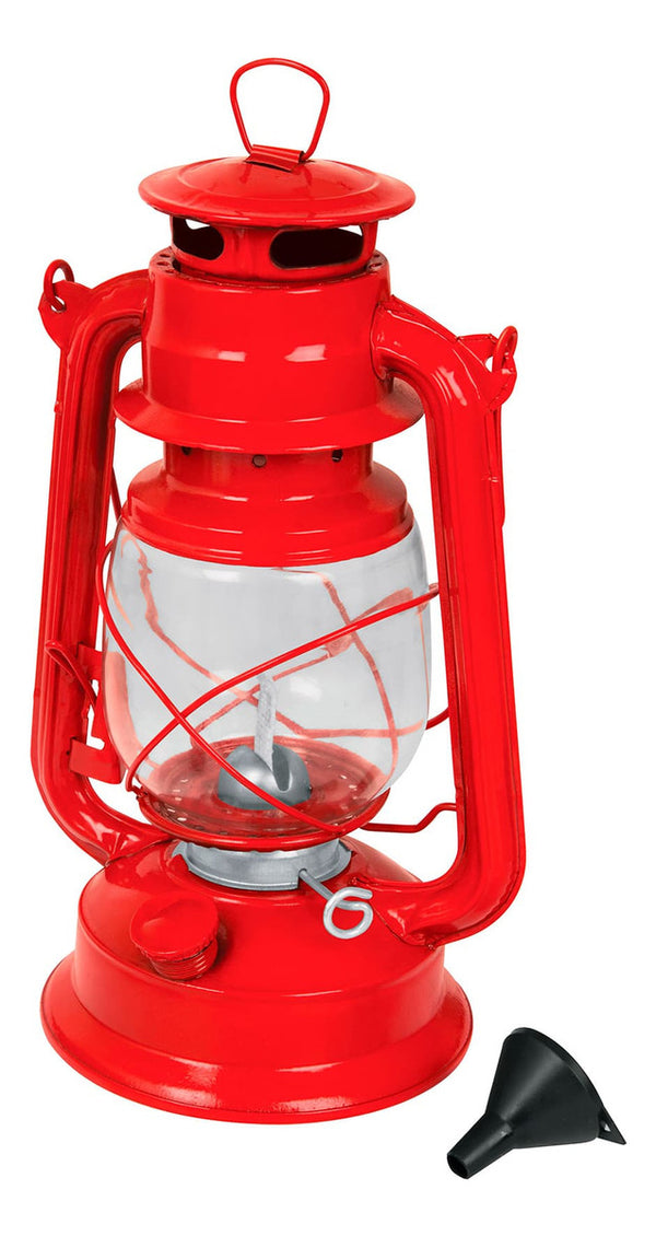 Lámpara De Petróleo Color Rojo 12 Pretul - Mundo Tool 