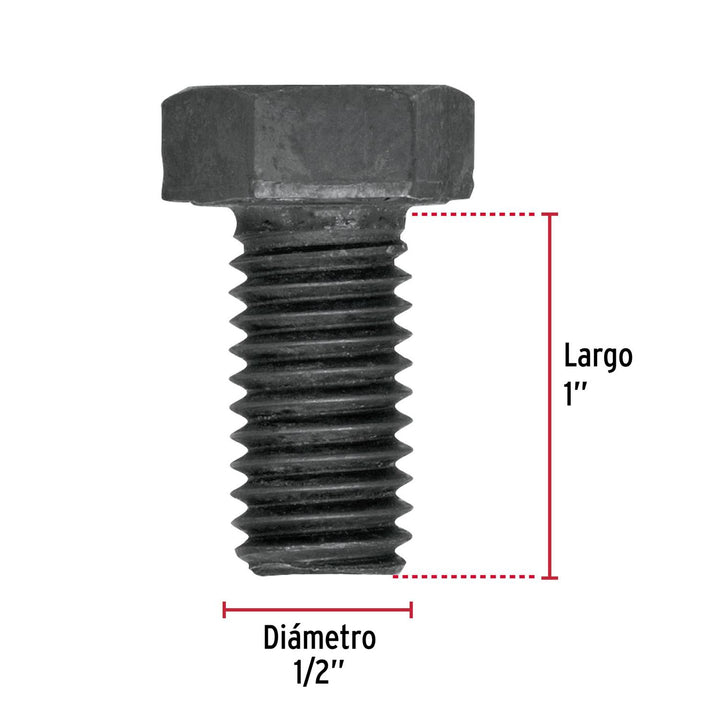 Tornillo Grado 5, 1/2 x 1', bolsa con 40 piezas Fiero - Mundo Tool 