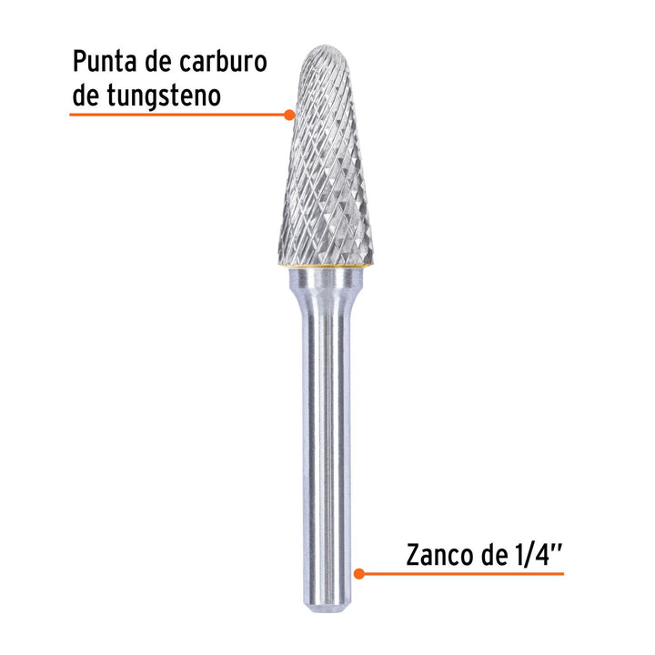 Lima rotativa cónica punta redonda 1/2, SL-4, TRUPER - Mundo Tool 
