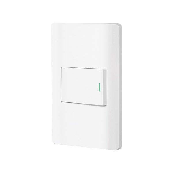 Volteck PA-APSE15-LB, Placa armada blanca 1 interruptor sencillo línea Lisboa - Mundo Tool 