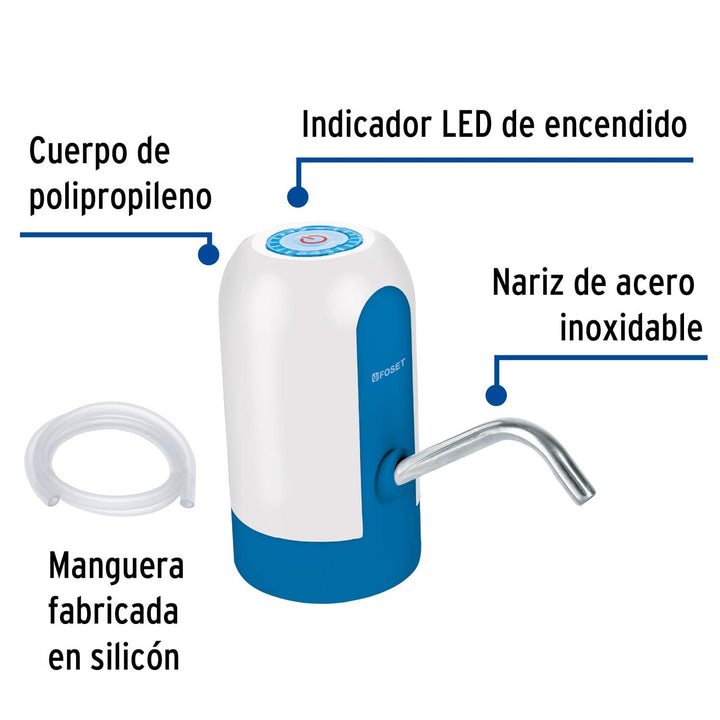 Dispensador eléctrico de agua para garrafón, Foset - Mundo Tool 