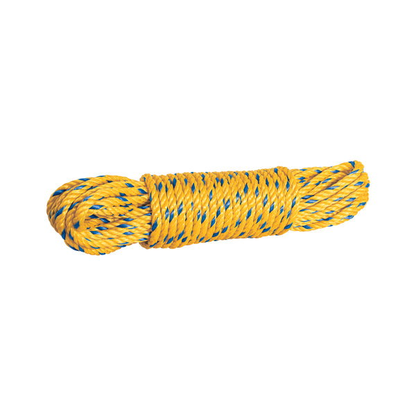 Madeja de cuerda amarilla de polipropileno 8mm, 10m, FIERO