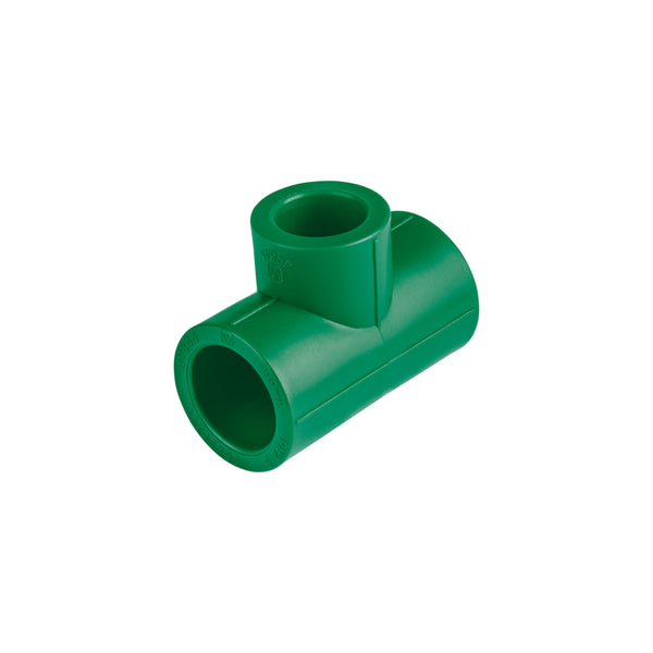 Foset Termoflow CV-722, Tee reducida de PP-R, 3/4″ x 3/4″ x 1/2″ - Mundo Tool 