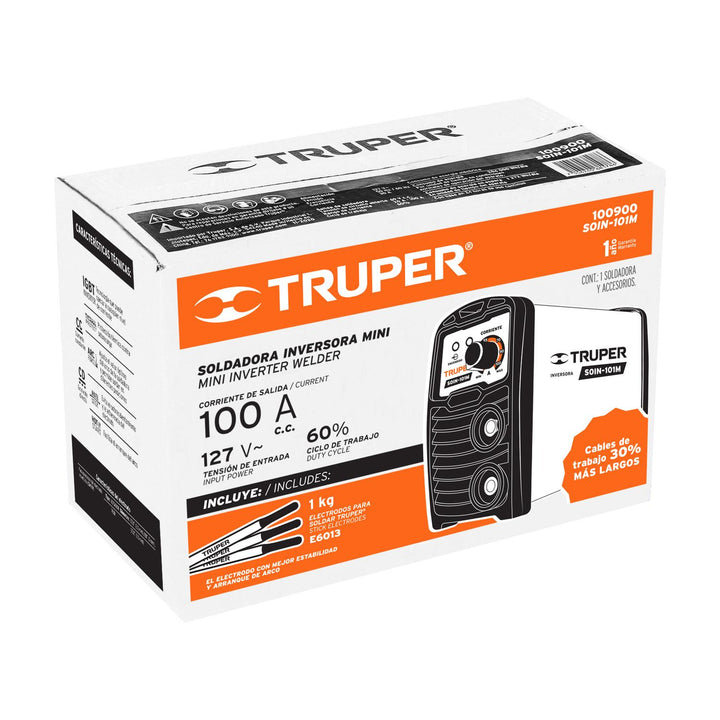 Mini soldadora inversora 100 A, 127 V, Truper - Mundo Tool 