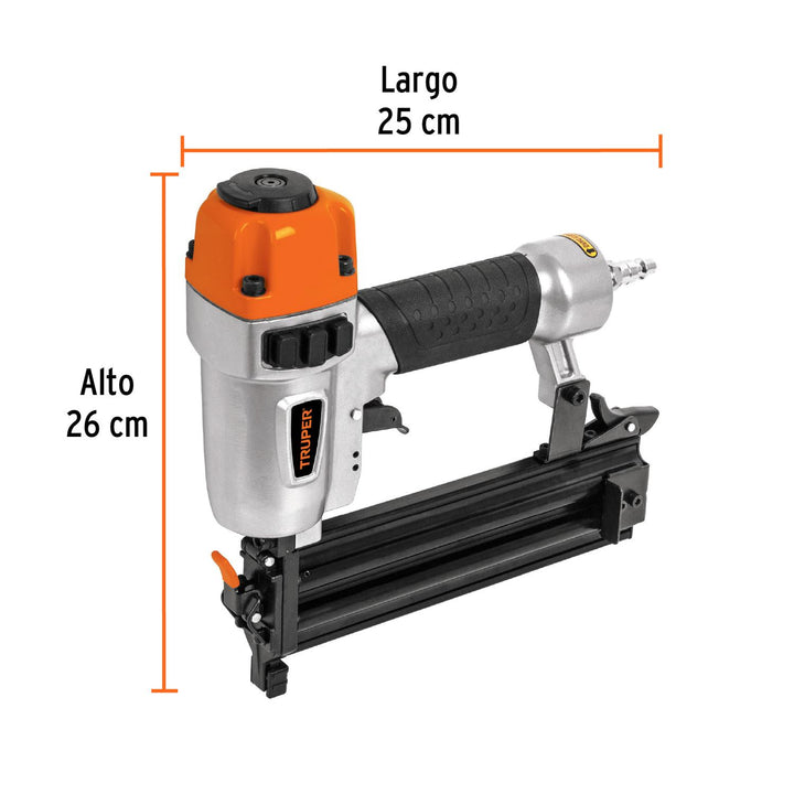 Clavadora neumática profesional, calibre 18, Truper - Mundo Tool 