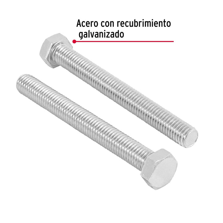 Tornillo tipo máquina, 1/2 x 4-1/2', bolsa con 10 pzas Fiero - Mundo Tool 