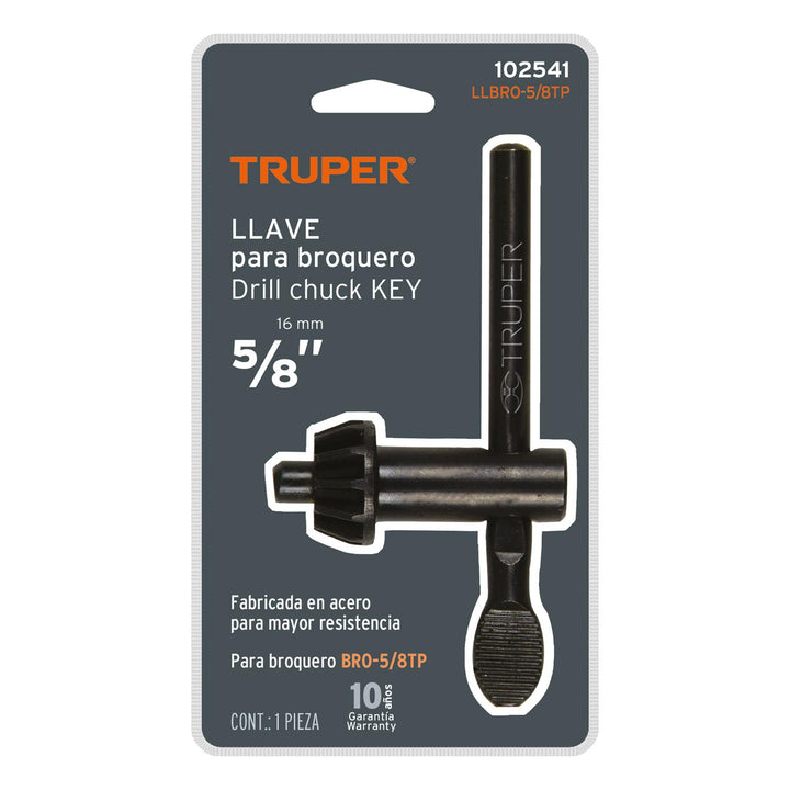 Llave para broquero 5/8" para taladro de piso, Truper - Mundo Tool 