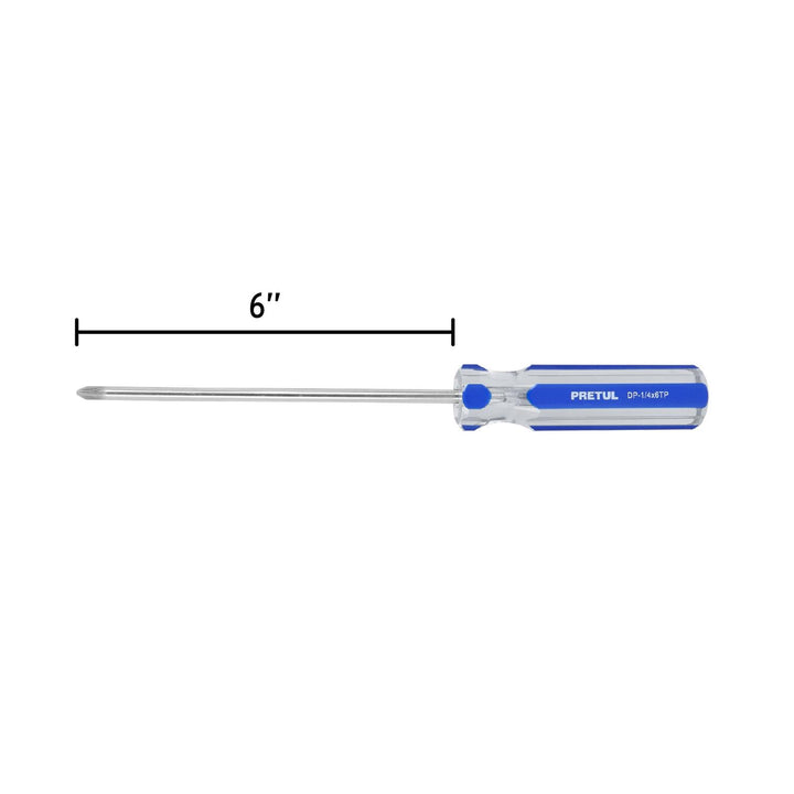 Desarmador punta Phillips 1/4 x 6" mango PVC Pretul - Mundo Tool 