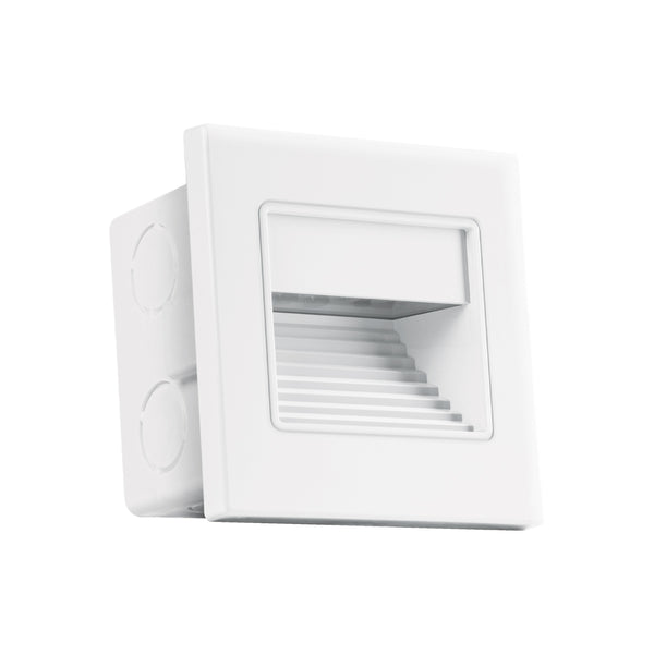 Luminario LED empotrable de cortesía 1 W, luz cálida, blanco - Mundo Tool 