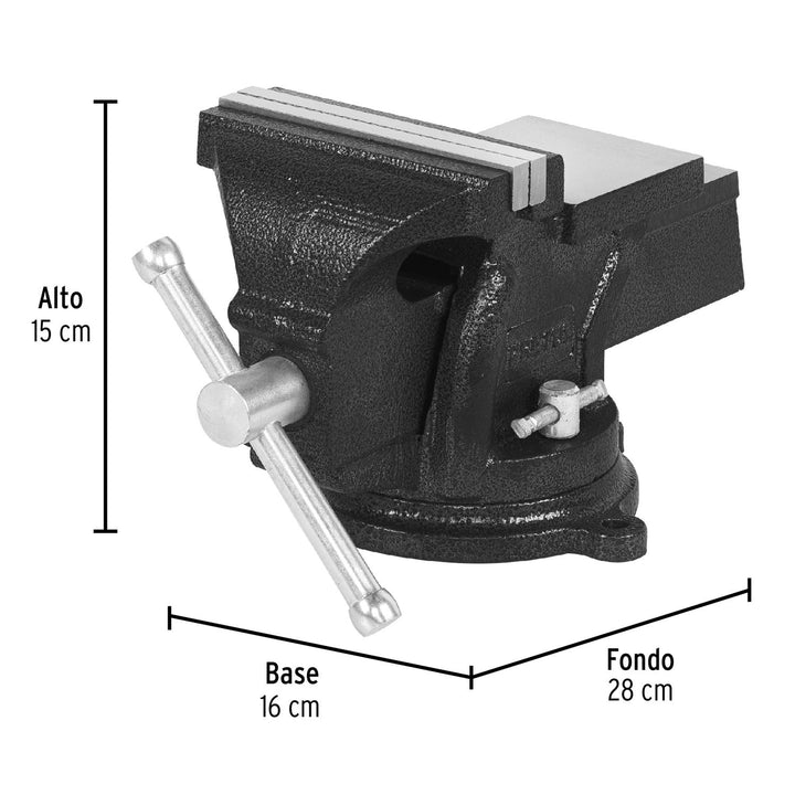 Tornillo de banco 5" de hierro gris, Pretul - Mundo Tool 