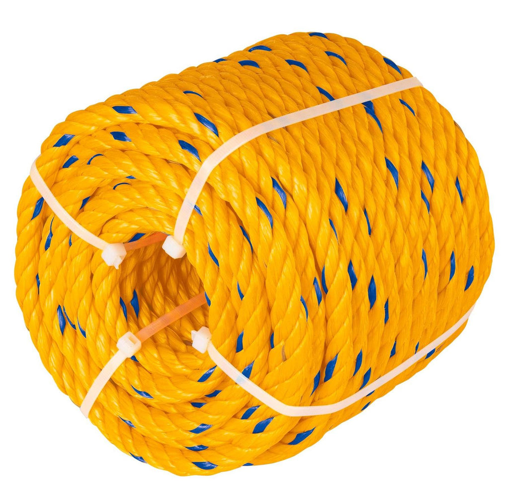 Kilo de cuerda torcida de polipropileno amarilla de 6 mm - Mundo Tool 