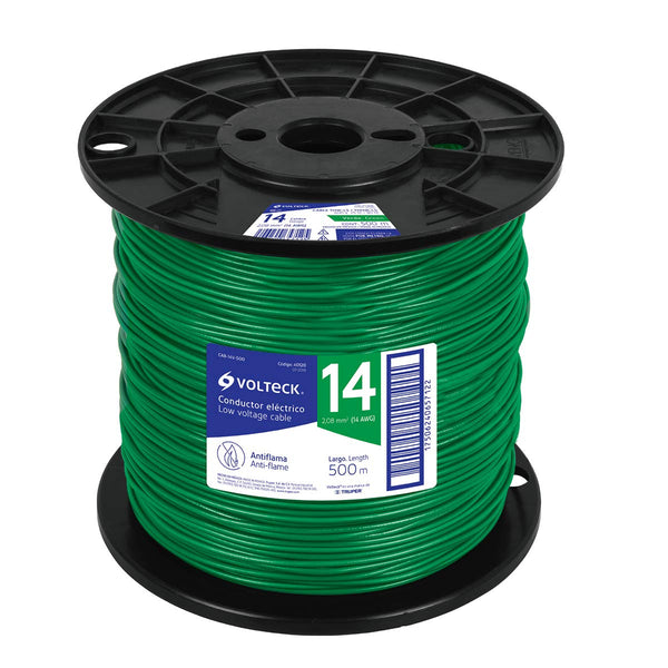 Cable THHW-LS, 10 AWG, verde, bobina 500 m - Mundo Tool 