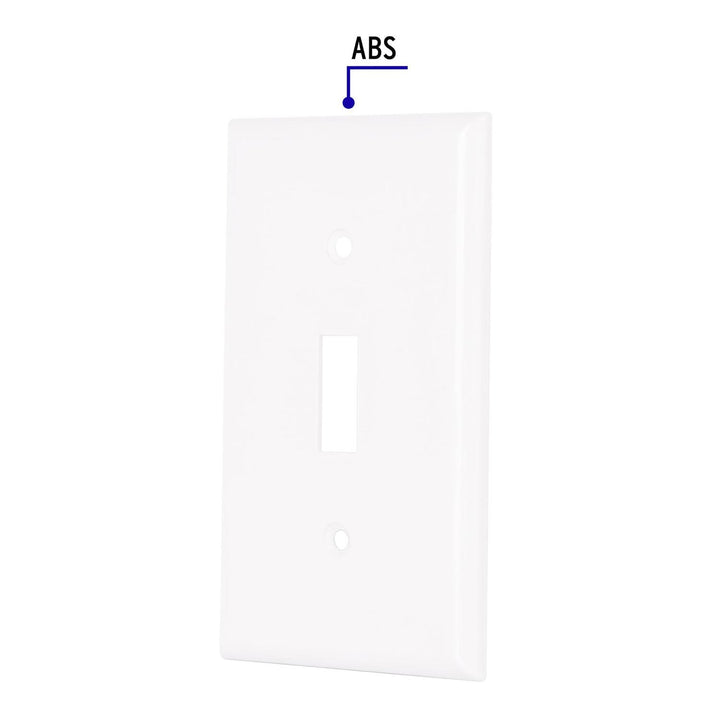 Placa de ABS para interruptor vertical, Standard, blanco - Mundo Tool 