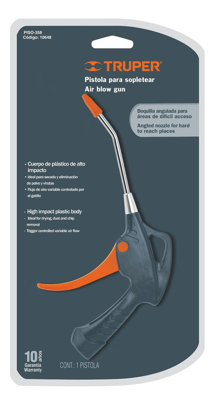 Pistola Para Sopletear Mango Plástico 6' Truper - Mundo Tool 