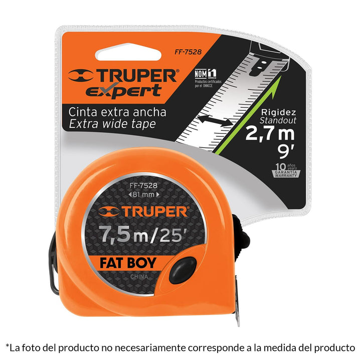 Fléxometro Fatboy De 55 M Cinta 1-1/8' Truper - Mundo Tool 